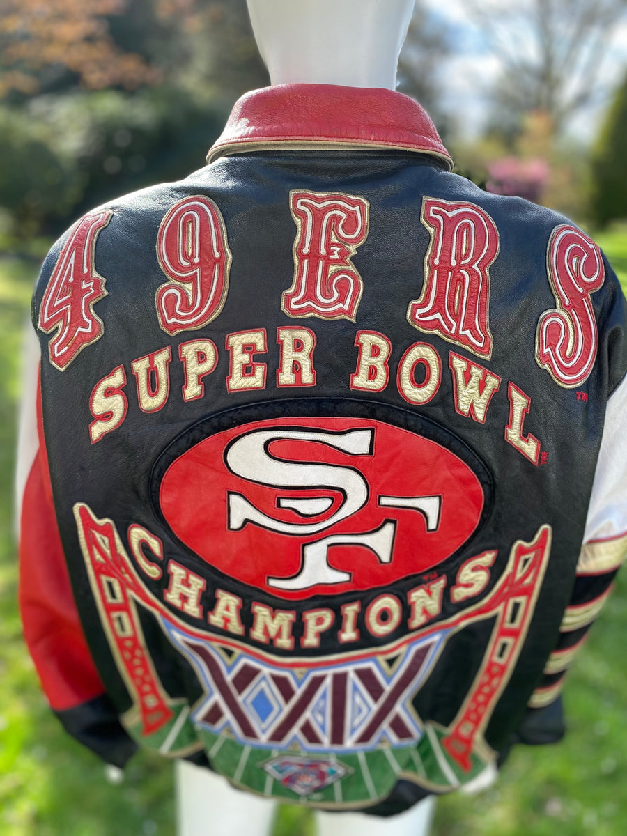 Super Bowl XXV leather hotsell Anniversary Jacket L