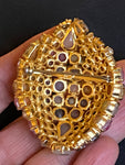 Vintage 1963 Christian Dior Gripoix Brooch Made in Germany.