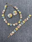 Vintage TRIFARI by ALFRED PHILIPPE 1950s "Fleurette" Parure Jewellery Set