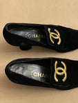 Chanel CC Logo Vintage Heels Shoes