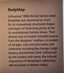 Vintage 1980s Body Map Brown Dress