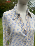 Vintage 1970s “The Squire Shop”Cotton Gauze Printed Shirt Sz M