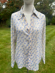 Vintage 1970s “The Squire Shop”Cotton Gauze Printed Shirt Sz M