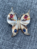 Trifari by Alfred Philippe Butterfly Sterling Brooch