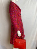 Vintage 1970s Pink Fuschia Irish Wool Coat by Jack Clarke