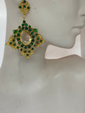 Christie Nicolaides Dangling Malachite Earrings