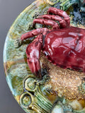 Palissy Style Majolica Trompe-L’oleil Crab Plate