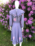 Vintage 1980s Creation Mademoiselle Purple Dress