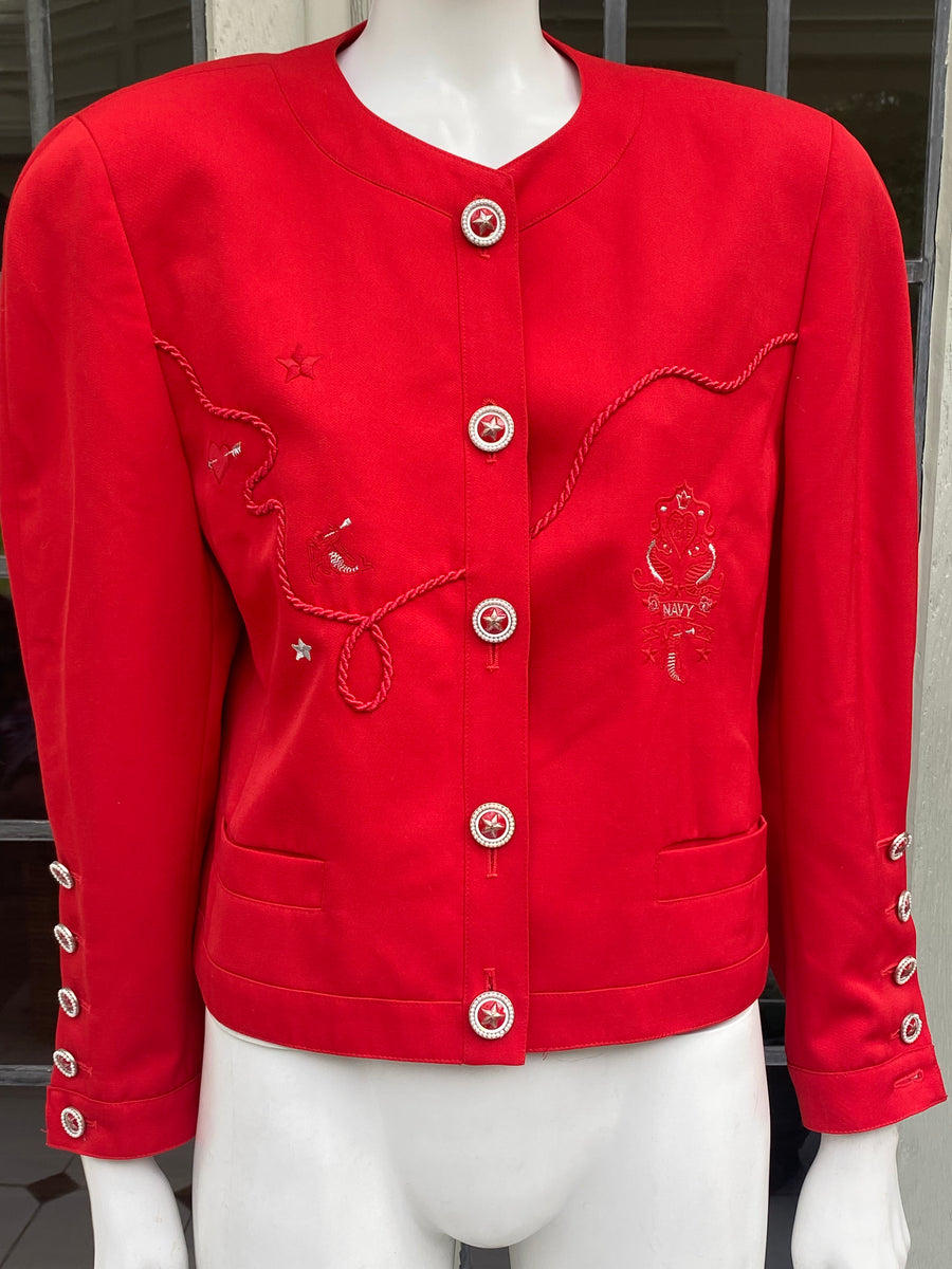 BASLER Red Jacket with S – Marina Vintage Uk