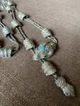 Vintage Ram Dragon Head Chain Links Belt