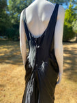 Vintage 1980s Goth Glam Black Dress