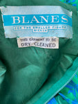 Vintage 1970s Turquoise Green Dress by Blanes