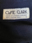 Ossie Clark Moss Crepe Black Jacket