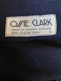 Ossie Clark Moss Crepe Black Jacket