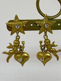 Vintage Love Angels Dangling Earrings