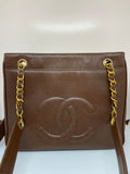 Vintage Chanel Tote Handbag with 24k Gold Plated Hardwear